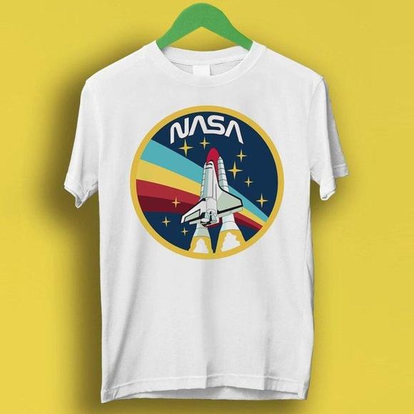 Tops - Nasa Logo Space Agency Top Super Cool Star Universe Fashion Shirt